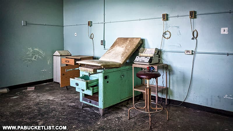 Audiology testing equipment at the former Cresson Sanatorium in Cambria County PA.