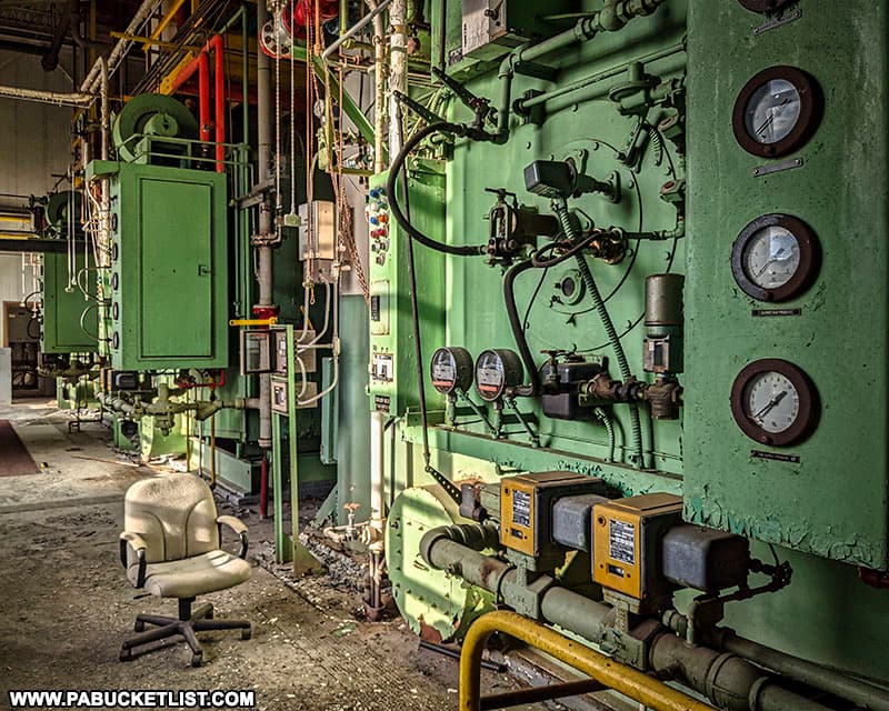 Inside the power station at the former Cresson Sanatorium in Cambria County.