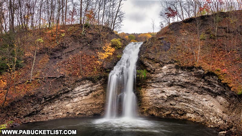 Hinckston Run Falls in October of 2021.