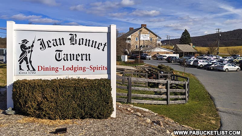 The Jean Bonnet Tavern along the Lincoln Highway in Bedford County, PA.