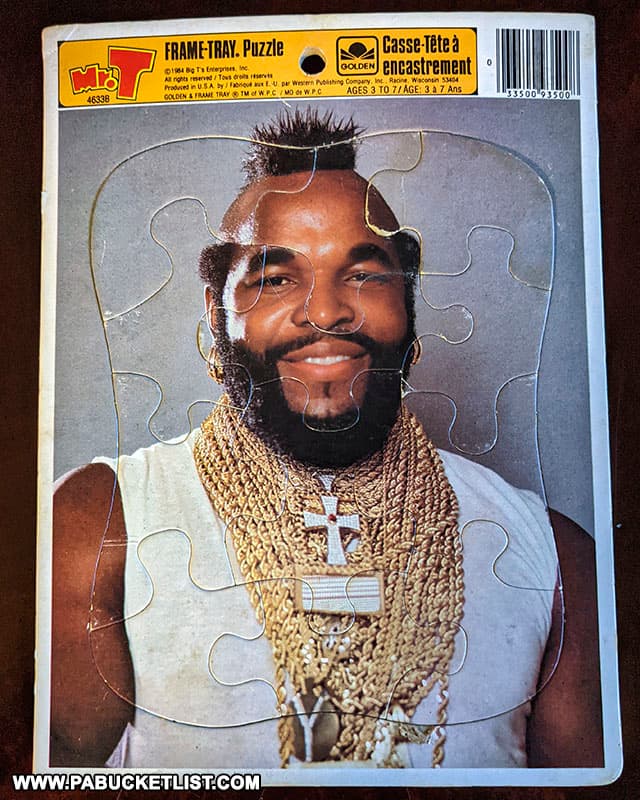Mr. T puzzle purchased at the Jonnet Flea Market in Blairsville, PA.