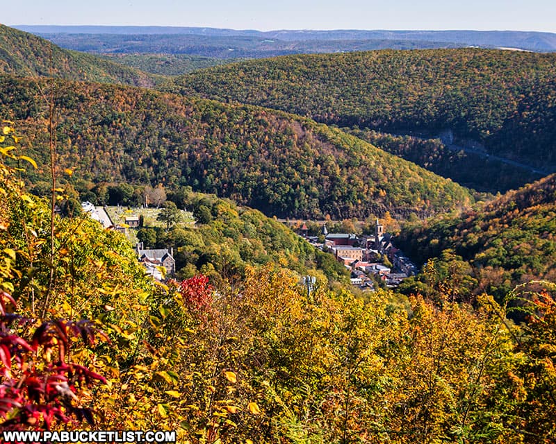 The Jim Thorpe Overlook along the Mount Pisgah Trail.