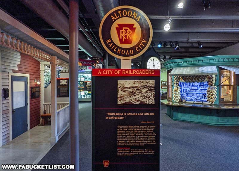 Altoona Railroad City exhibit at the Altoona Railroaders Memorial Museum.