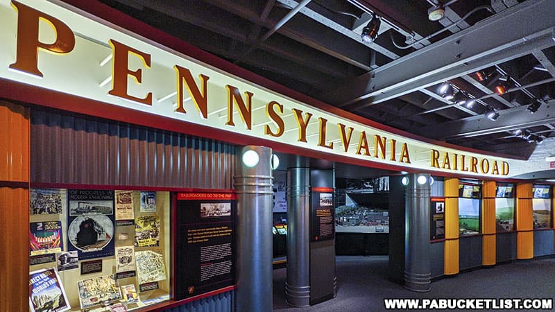 Pennsylvania Railroad exhibit at the Altoona Railroaders Memorial Museum.