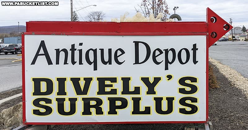Antique Depot sign in Duncansville.
