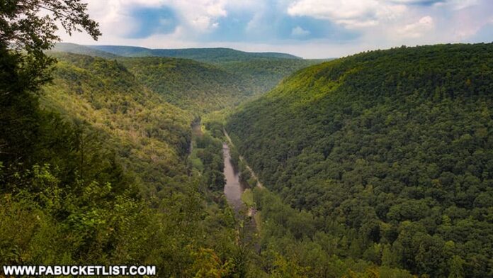 Bradley Wales Scenic Vista in the PA Grand Canyon.