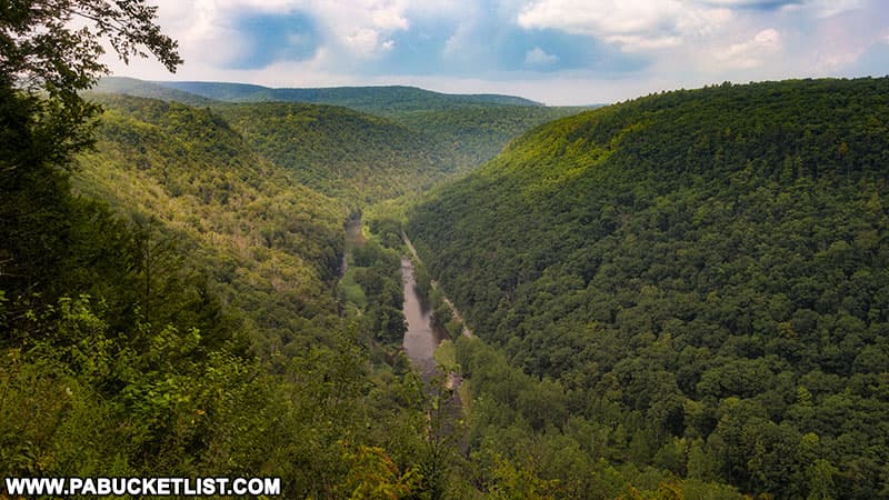 Exploring Bradley Wales Scenic View in the PA Grand Canyon