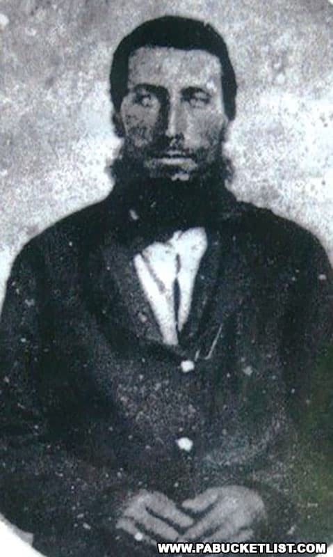 Portrait of Jacob Dibert whose dreams helped locate the Lost Children of the Alleghenies.