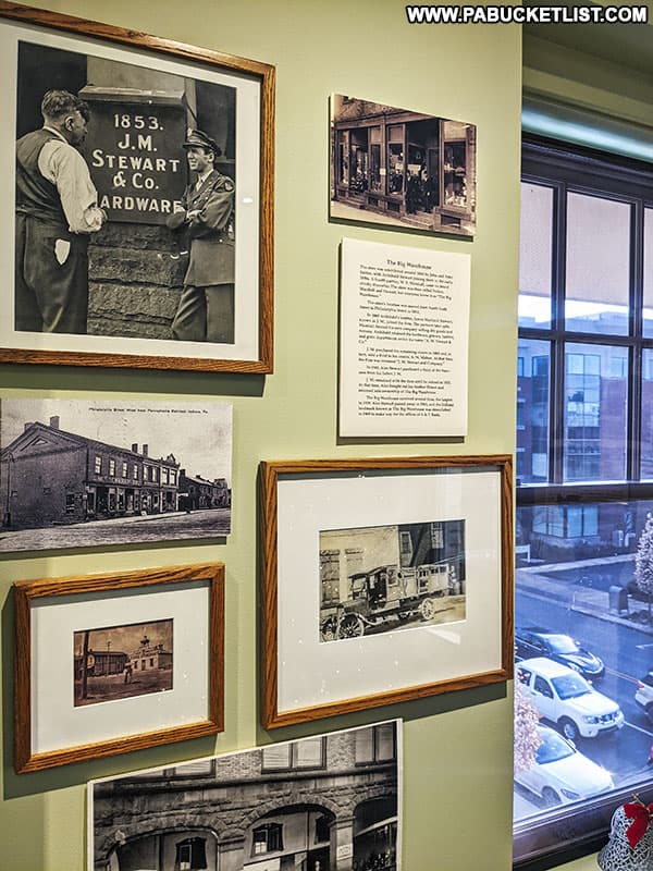 Exhibit about the Stewart Family hardware store in downtown Indiana PA.