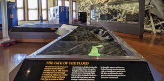 Path of the Flood 3D model at the Johnstown Flood Museum in Cambria County.