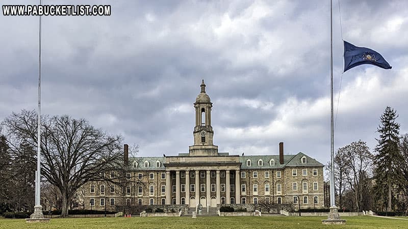 Old Main at Penn State in 2021.