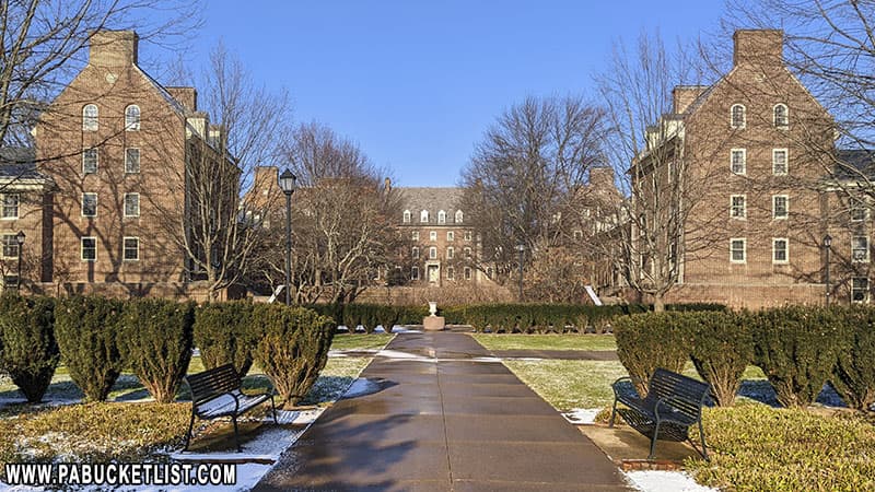 West Halls at Penn State in 2021.