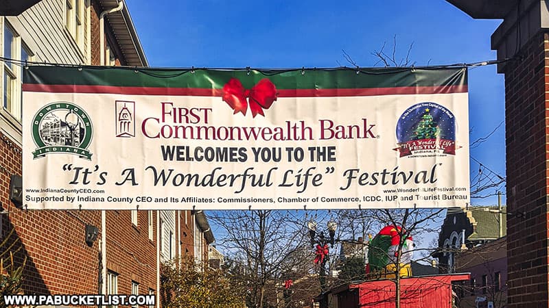 "It's A Wonderful Life" Festival in downtown Indiana, PA.