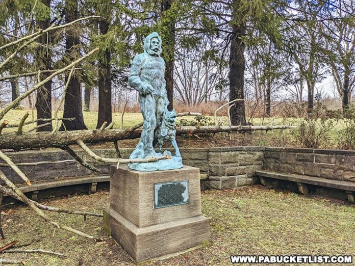Admiral Peary Monument near his birthplace in Cresson PA.