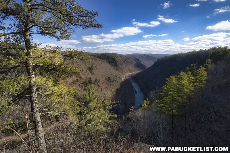 Early spring view of the PA Grand Canyon from Colton Point State Park in Tioga County, PA.