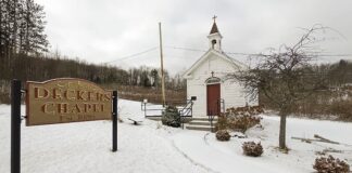 Exploring Decker's Chapel in Elk County, Pennsylvania.