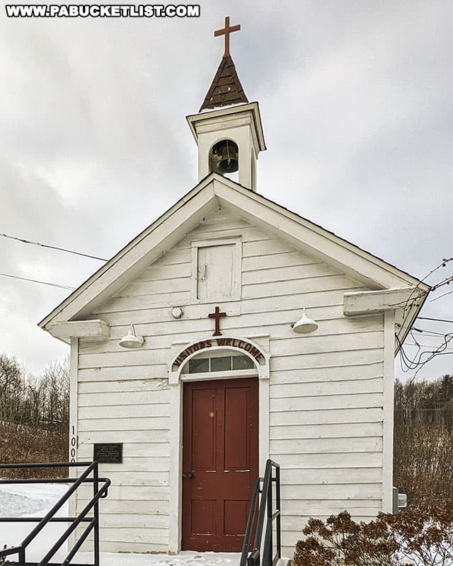 Decker's Chapel along the Million Dollar Highway in Saint Marys is the smallest church in Pennsylvania.