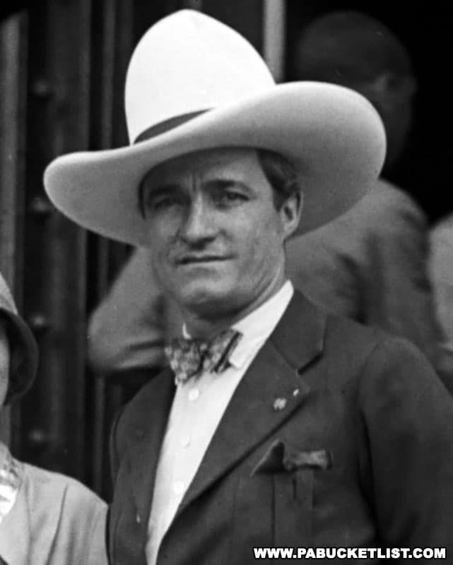 Cameron County native Tom Mix, Hollywood's first Western star.