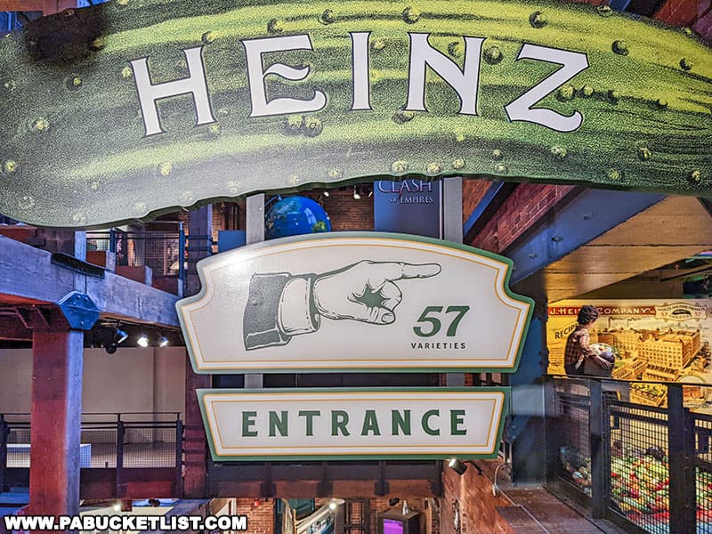 Entrance to the H.J. Heinz Company exhibit at the Heinz History Center in Pittsburgh PA.