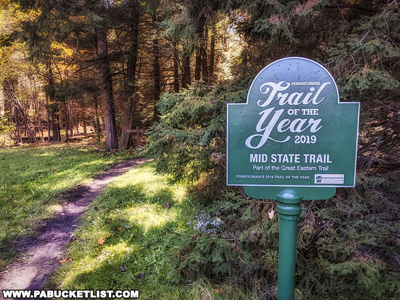 RB Winter State Park is a middle trailhead for central Pennsylvania’s Mid State Trail.