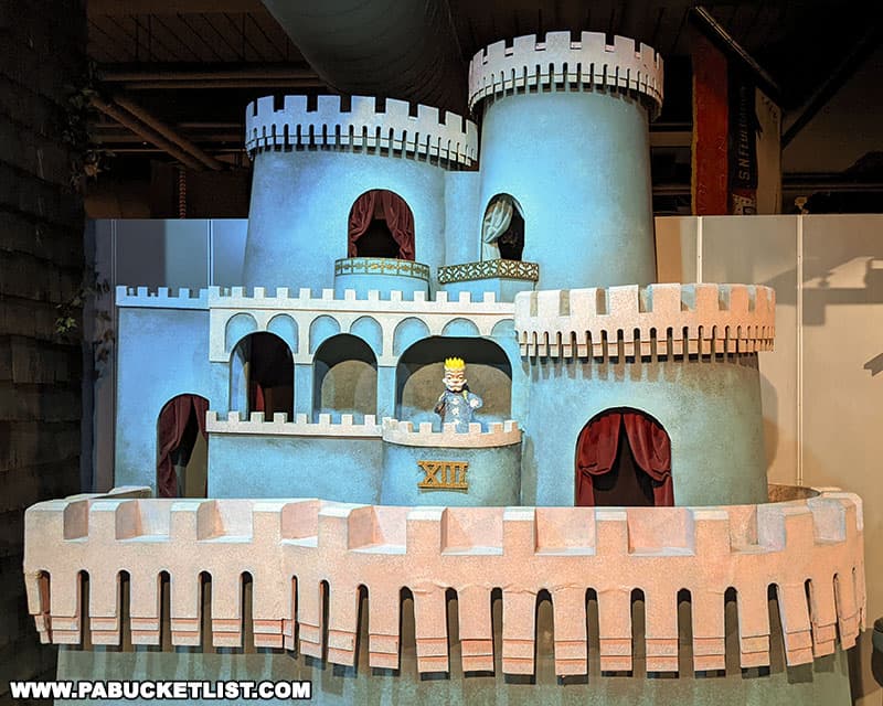 Castle from the set of Mister Rogers' Neighborhood on display at the Heinz History Center in Pittsburgh PA.
