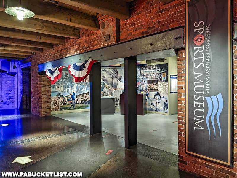 Entrance to the Western Pennsylvania Sports Museum at the Heinz History Center in Pittsburgh PA