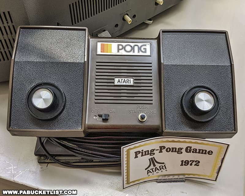 Vintage Atari "Pong" game at the Isett Heritage Museum.