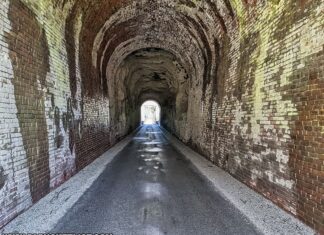 Inside the Layton Tunnel in Fayette County PA.