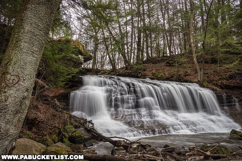 Springfield Falls on State Game Lands 284 in Mercer County Pennsylvania.