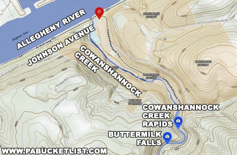 Exploring Buttermilk Falls in Armstrong County