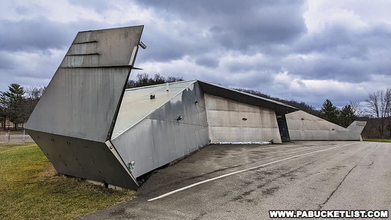 Playthings Etc. resembles a stealth bomber parked along Route 8 in Butler County.