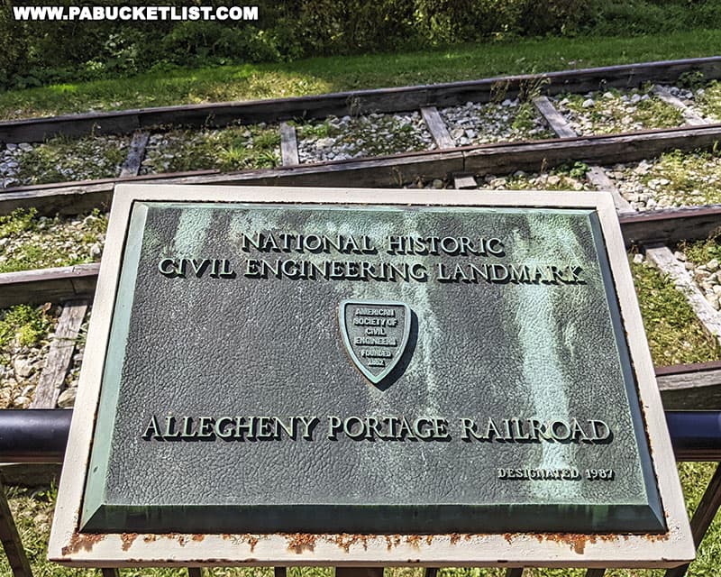 The Allegheny Portage Railroad is a National Historic Civil Engineering Landmark.