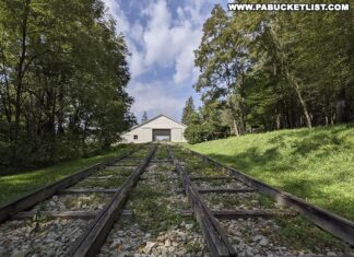 Exploring the Allegheny Portage Railroad near Altoona Pennsylvania.