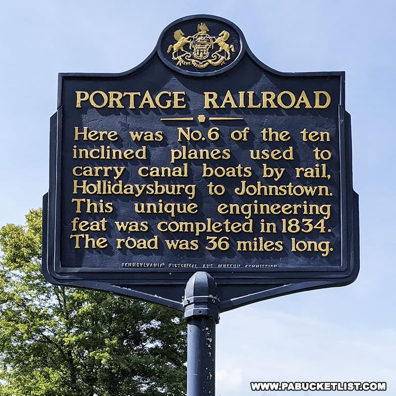 Allegheny Portage Railroad Historical Marker.