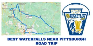 How to find the best waterfalls near Pittsburgh Pennsylvania.