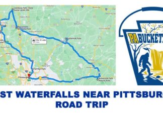 How to find the best waterfalls near Pittsburgh Pennsylvania.