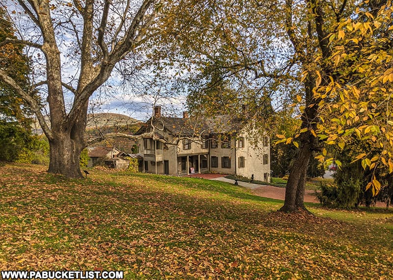 Back of Centre Furnace Mansion in State College Pennsylvania.