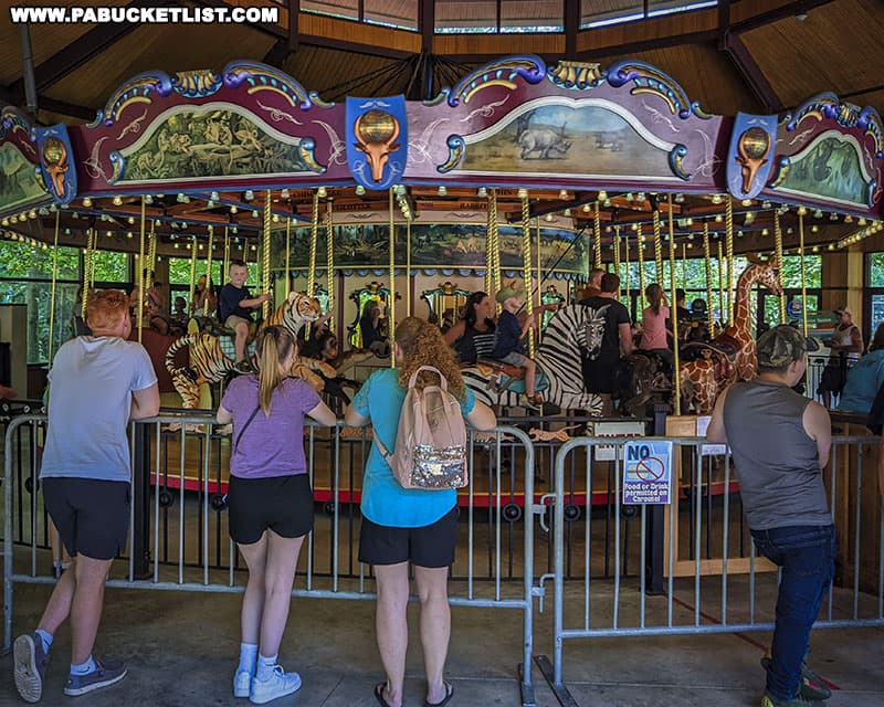 Carousel at the Erie Zoo.