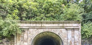 Exploring the Staple Bend Tunnel in Cambria County Pennsylvania.
