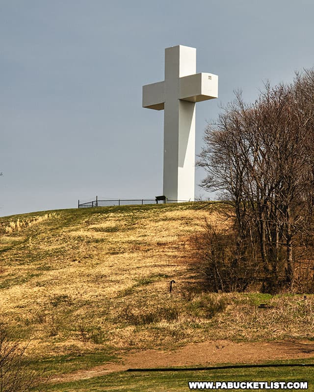 The Jumonville Cross near Uniontown Pennsylvania.