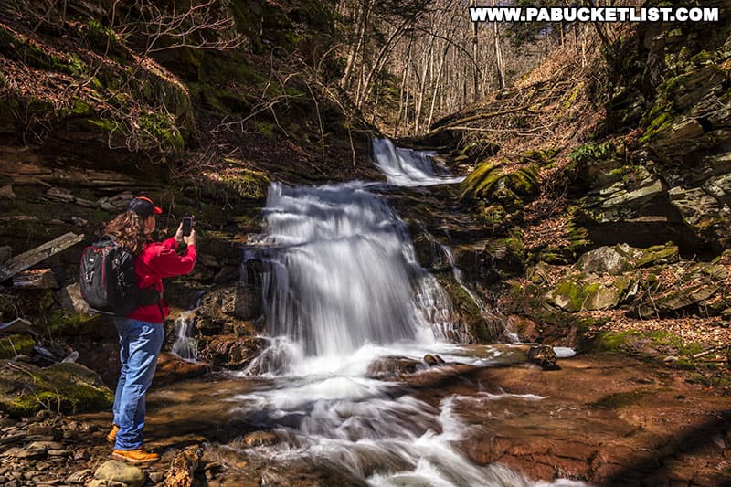 Exploring Triple Falls in the Loyalsock State Forest