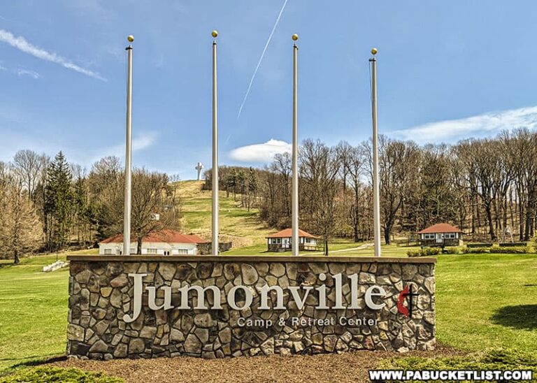 Visiting the Jumonville Cross in Fayette County