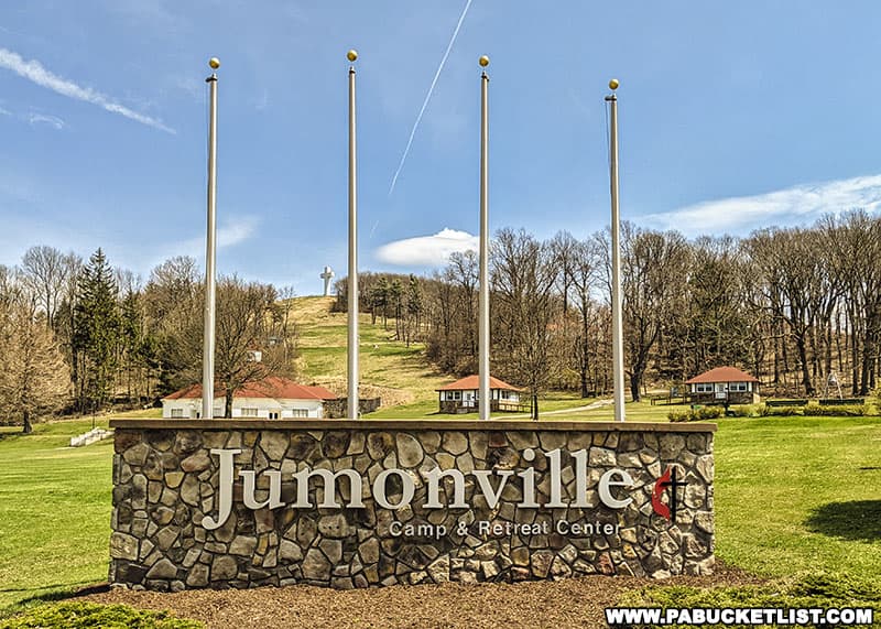 Jumonville Camp entrance in 2022.