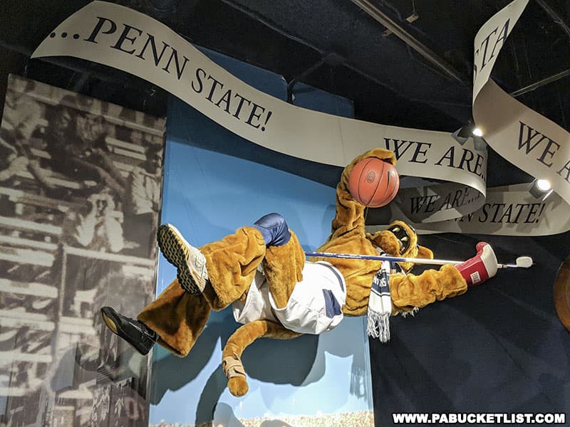 The Nittany Lion mascot and the familiar "We Are Penn State" chant.