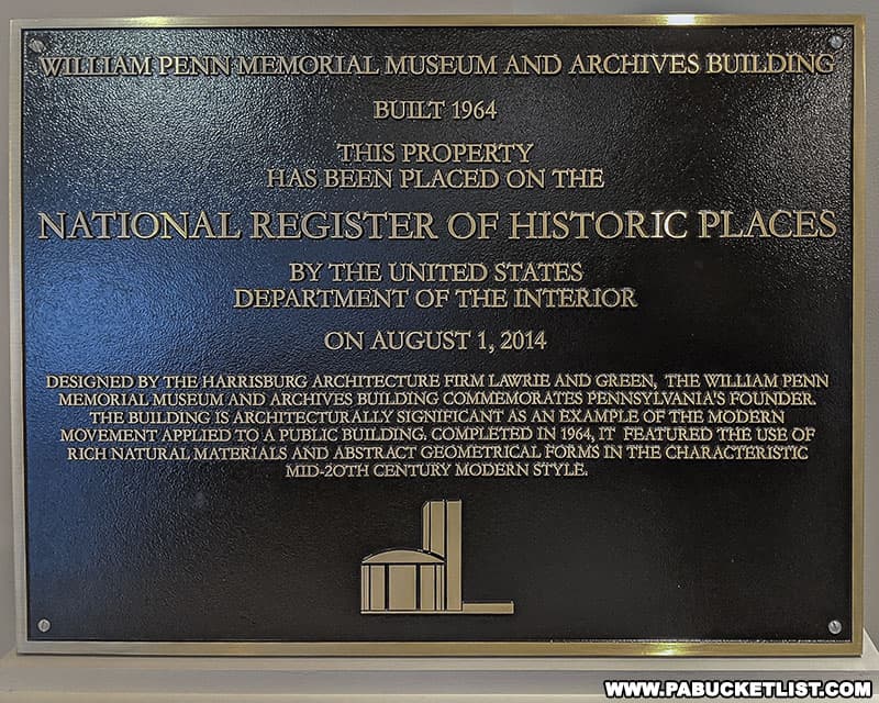 The State Museum of Pennsylvania is on the National Register of Historic Places.