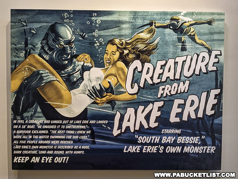 Creature From Lake Erie poster at the Tom Ridge Environmental Center.