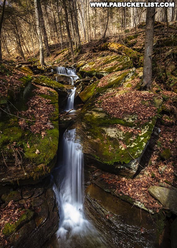 Middle Warburton Hollow Falls in the Loyalsock State Forest.