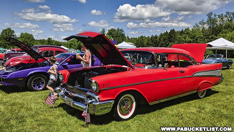The AACA Car Show at the PA Military Museum is a Memorial Day tradition in Centre County PA.