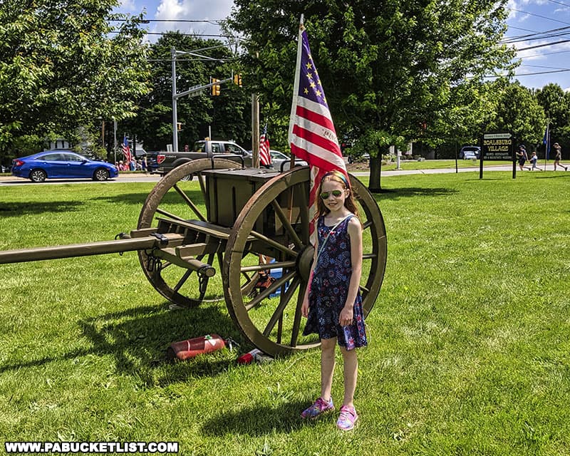 Part of a Civil War artillery reenactors display in Boalsburg on Memorial Day weekend.