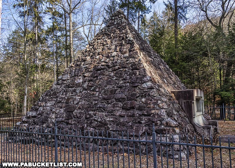 This pyramid in Franklin County Pennsylvania marks the birthplace of James Buchanan, fifteenth President of the United States.